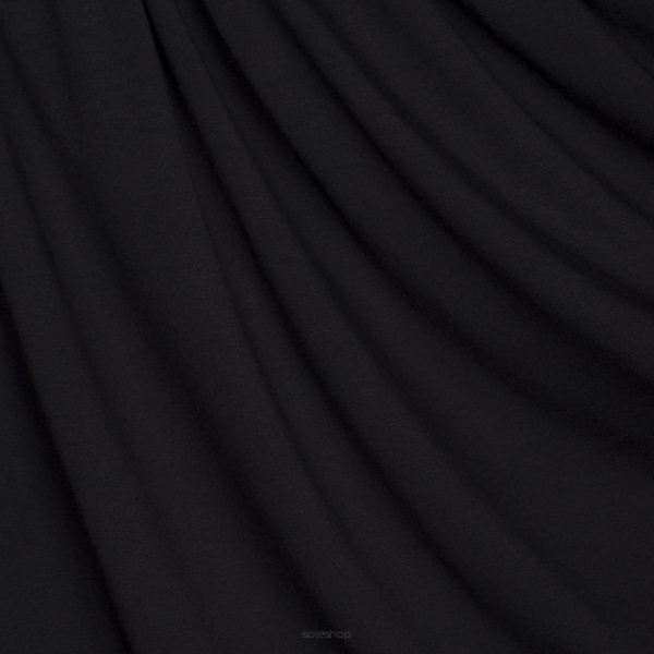 Viskose-Jersey uni schwarz